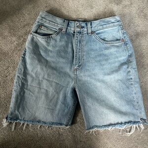 Denim Forum Aritzia Marlene cut off short